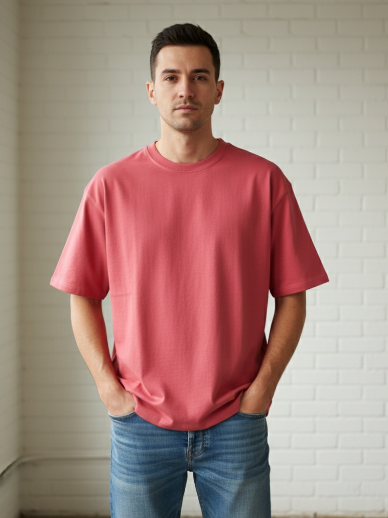 Oversize  T-Shirt Unisex (Punch Pink)